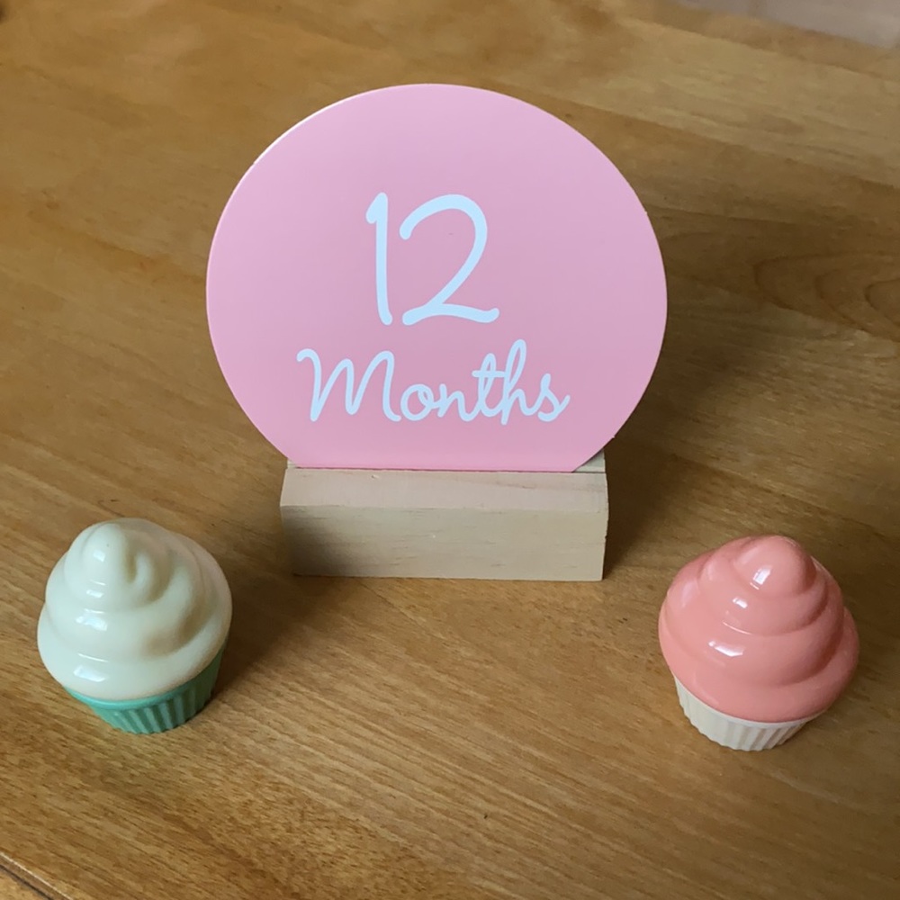 Photo-Op Milestone Months Cards to Document Newborn Growth 1-12 Months
